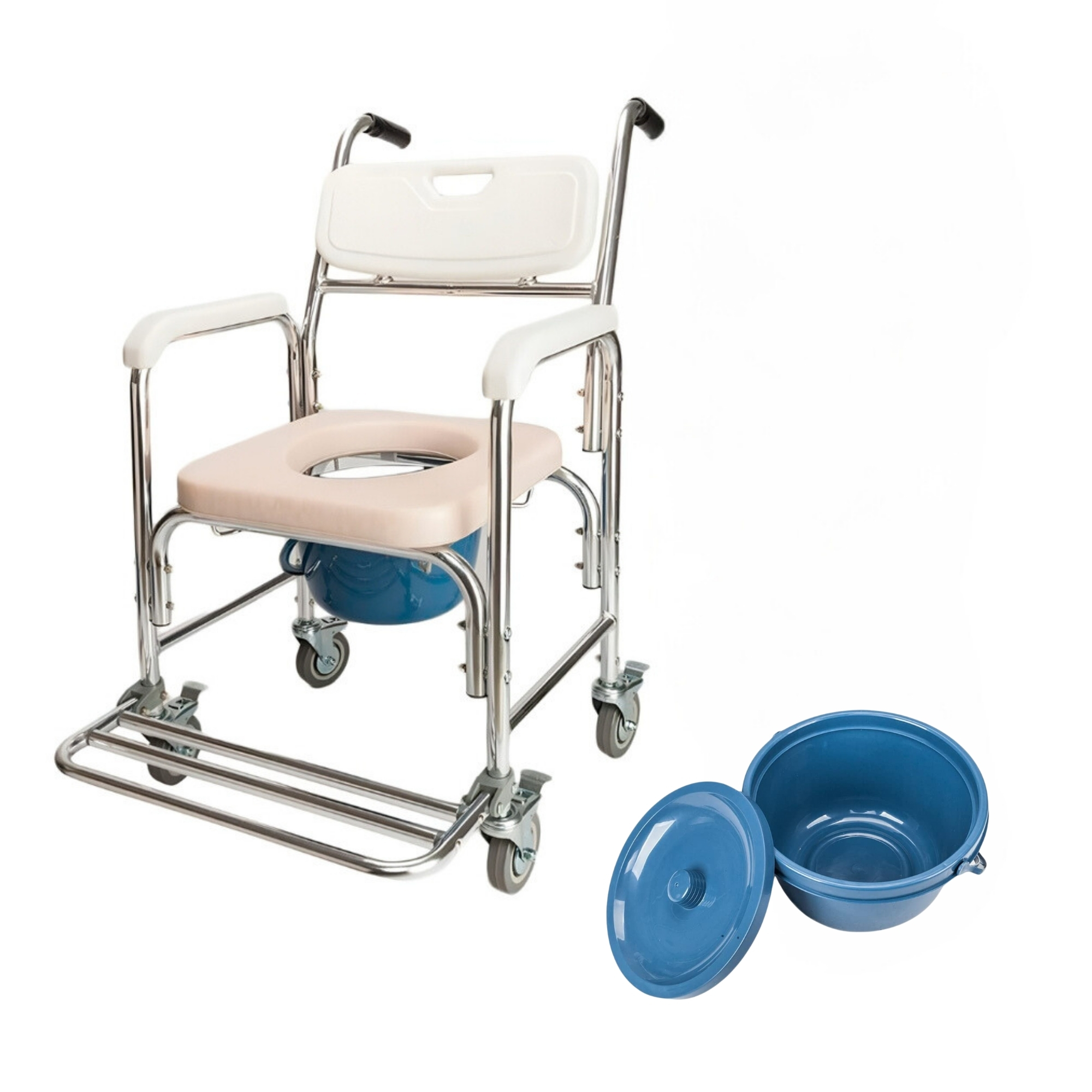 Silla Comodo Super Confort Con Ruedas Y Frenos Traseros | Sc-420