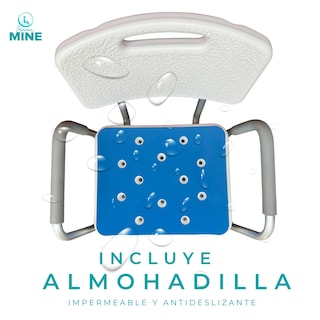 Foto 5 | Silla Para Baño Adulto Mayor Con Almohadilla | Brazos Y Respaldo Desmontables
