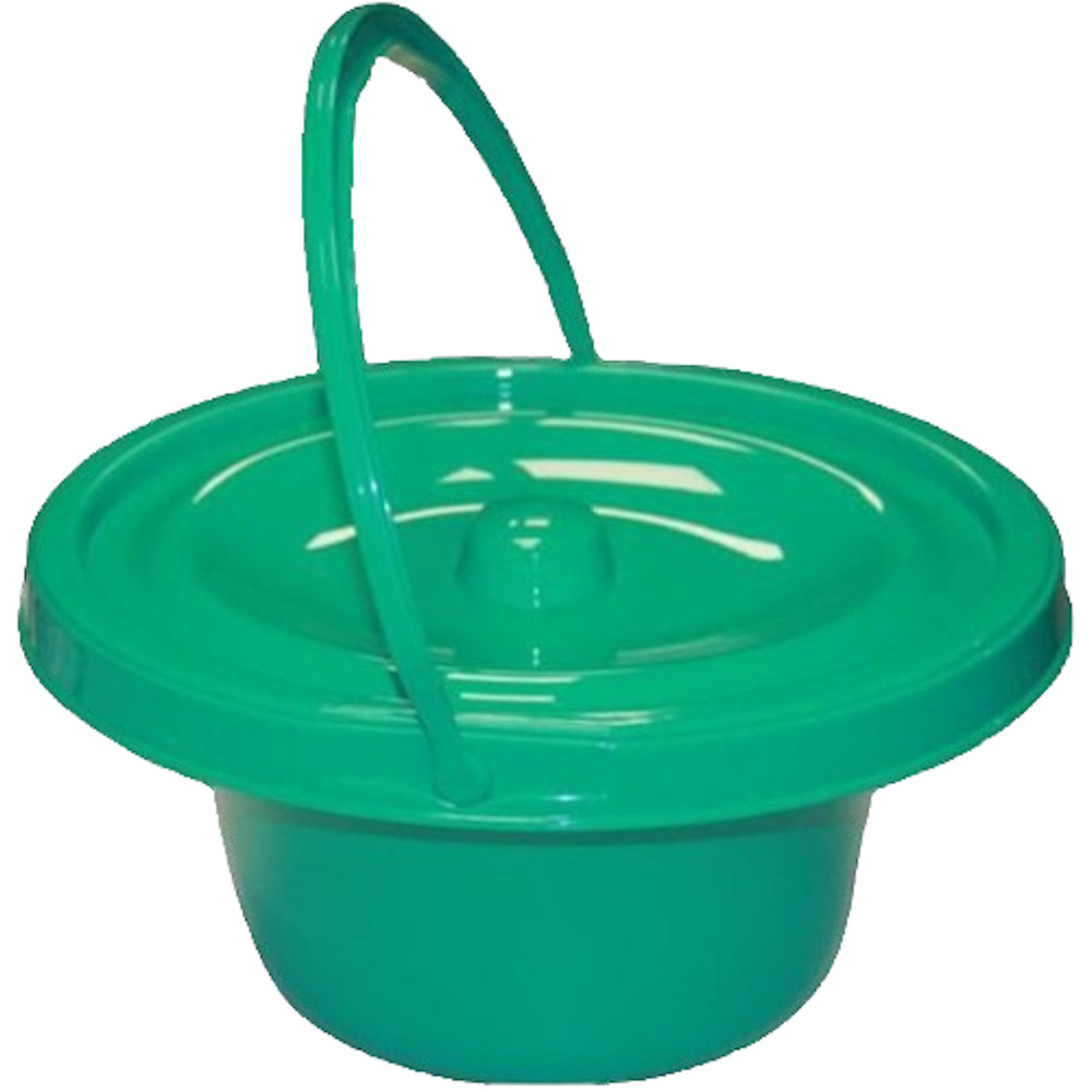 Recipiente Verde Plástico C/tapa Silla Cómodo Tynor