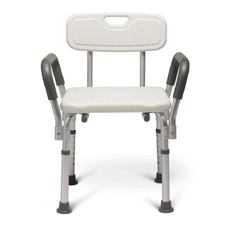 Foto 2 | Silla Banco Para Ducha/baño/tina Ajustable Con Brazos Desmontables Y Respaldo Soporta Hasta 130 Kgs De Peso Pa