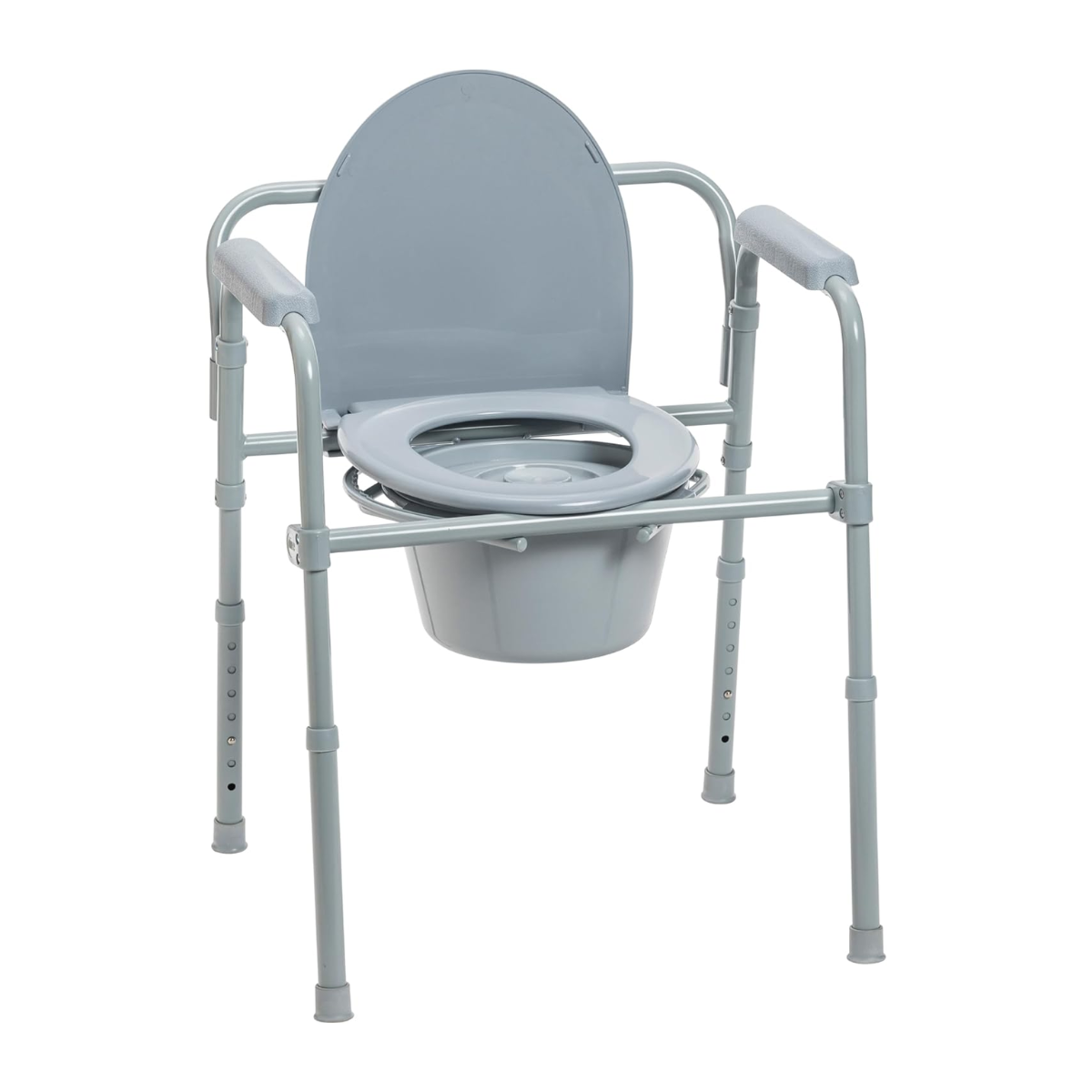Foto 2 pulgar | Silla Comodo 3 En 1 Soporte 158 Kg Inodoro Portátil Y Plegable Con Cubeta Drive M. Gris