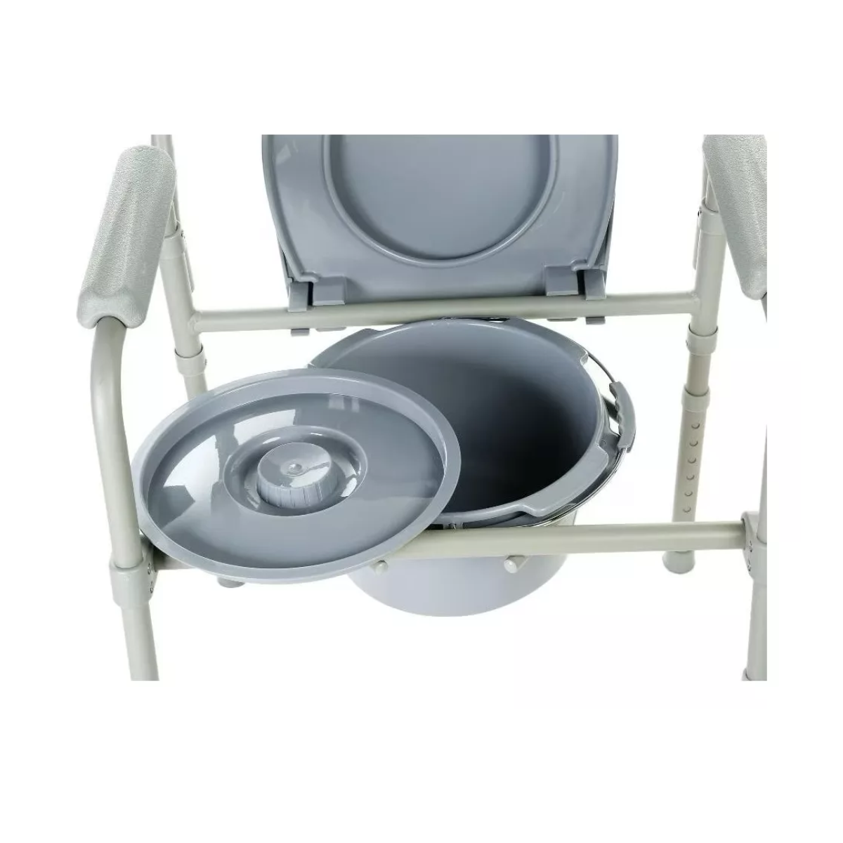 Foto 5 pulgar | Silla Comodo 3 En 1 Soporte 158 Kg Inodoro Portátil Y Plegable Con Cubeta Drive M. Gris
