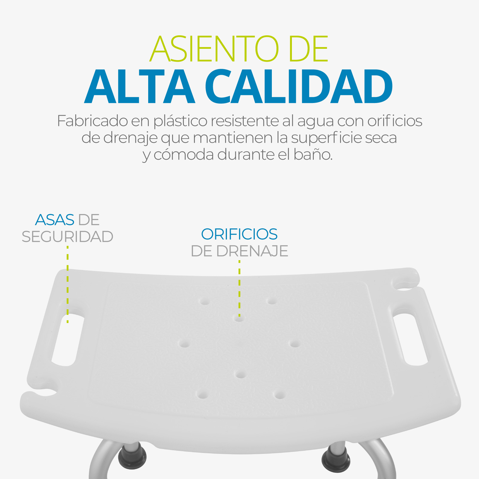 Foto 6 pulgar | Silla Para Baño Banco Ducha Discapacitados Adulto Mayor Onof