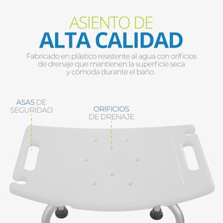 Foto 5 | Silla Para Baño Banco Ducha Discapacitados Adulto Mayor Onof