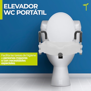 Foto 3 | Elevador Para Inodoro Con Pasamanos Desmontables, Diseño Ergonómico Y Seguro, Color Gris, Soporta 130 Kg