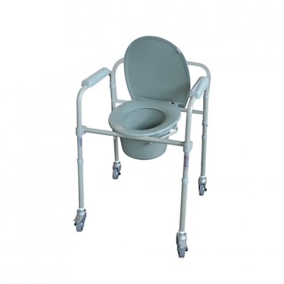 Foto 1 | Silla Cómodo Plegable Altura Ajustable C/ruedas Speedy