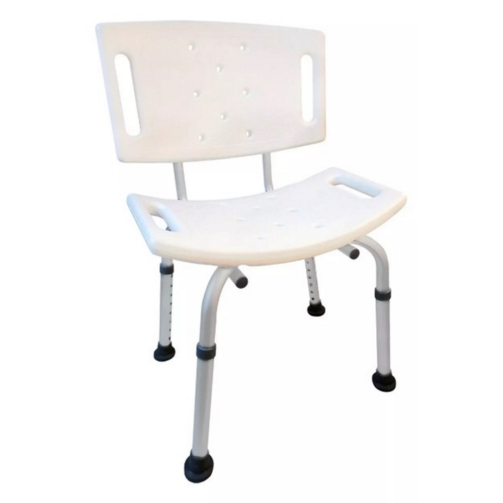 Banco Ducha Respaldo Extendido Blanco Antiderrapante Speedy