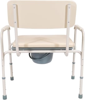 Foto 4 | Silla Cómodo Sanitario Bariátrico | Estructura De Aluminio, Cubeta Con Tapa, Cinco Niveles De Altura