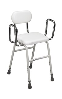 Foto 1 | Taburete De Altura Ajustable Con Respaldo Y Brazos Drive Medical - Venta Internacional.