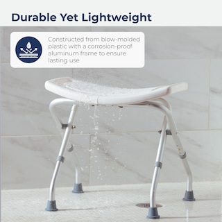 Foto 6 | Silla De Ducha Drive Medical 12486, Banco De Baño Plegable, Blanco - Venta Internacional.