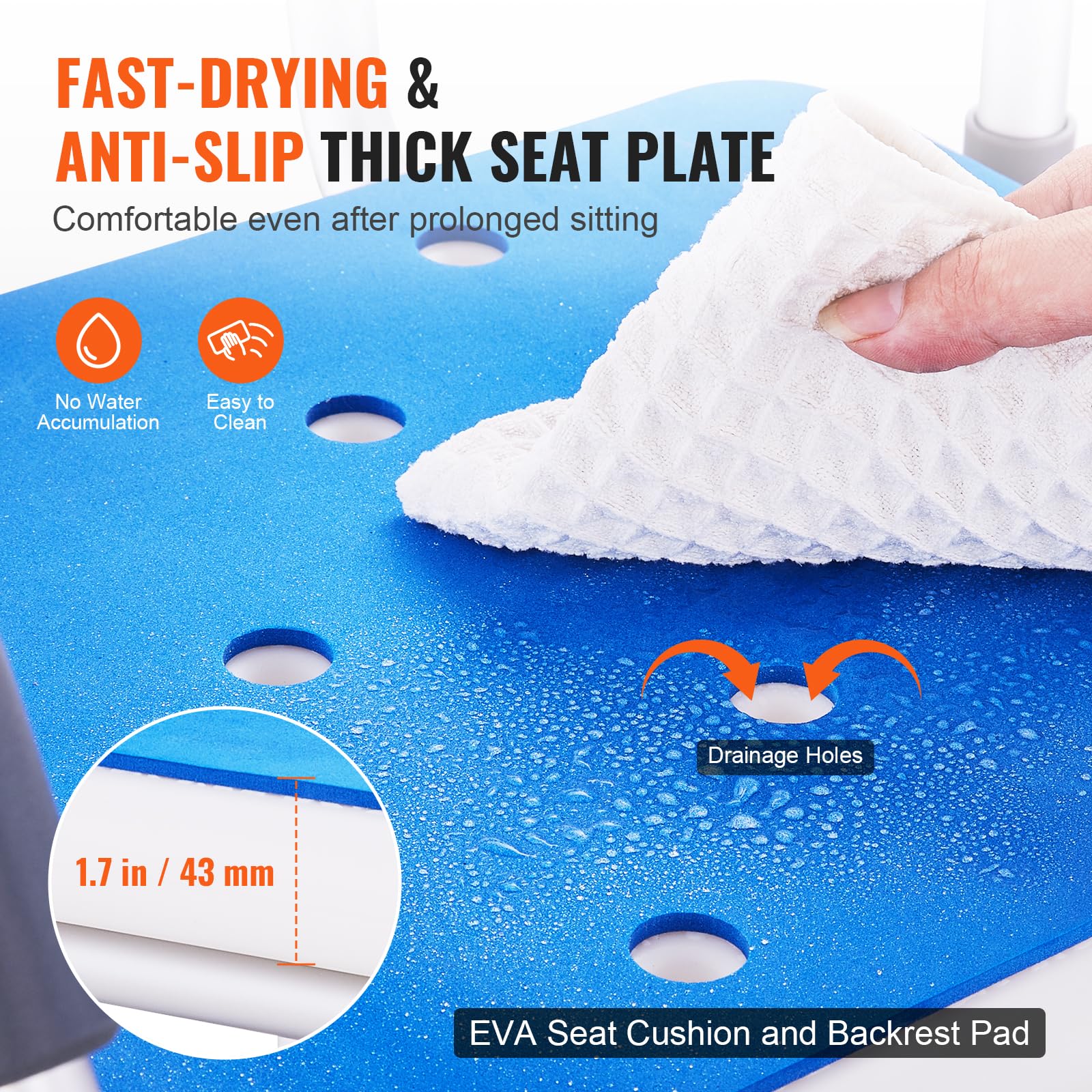 Foto 5 | Silla De Ducha Giratoria Vevor 360° Con Brazos Giratorios - Venta Internacional.