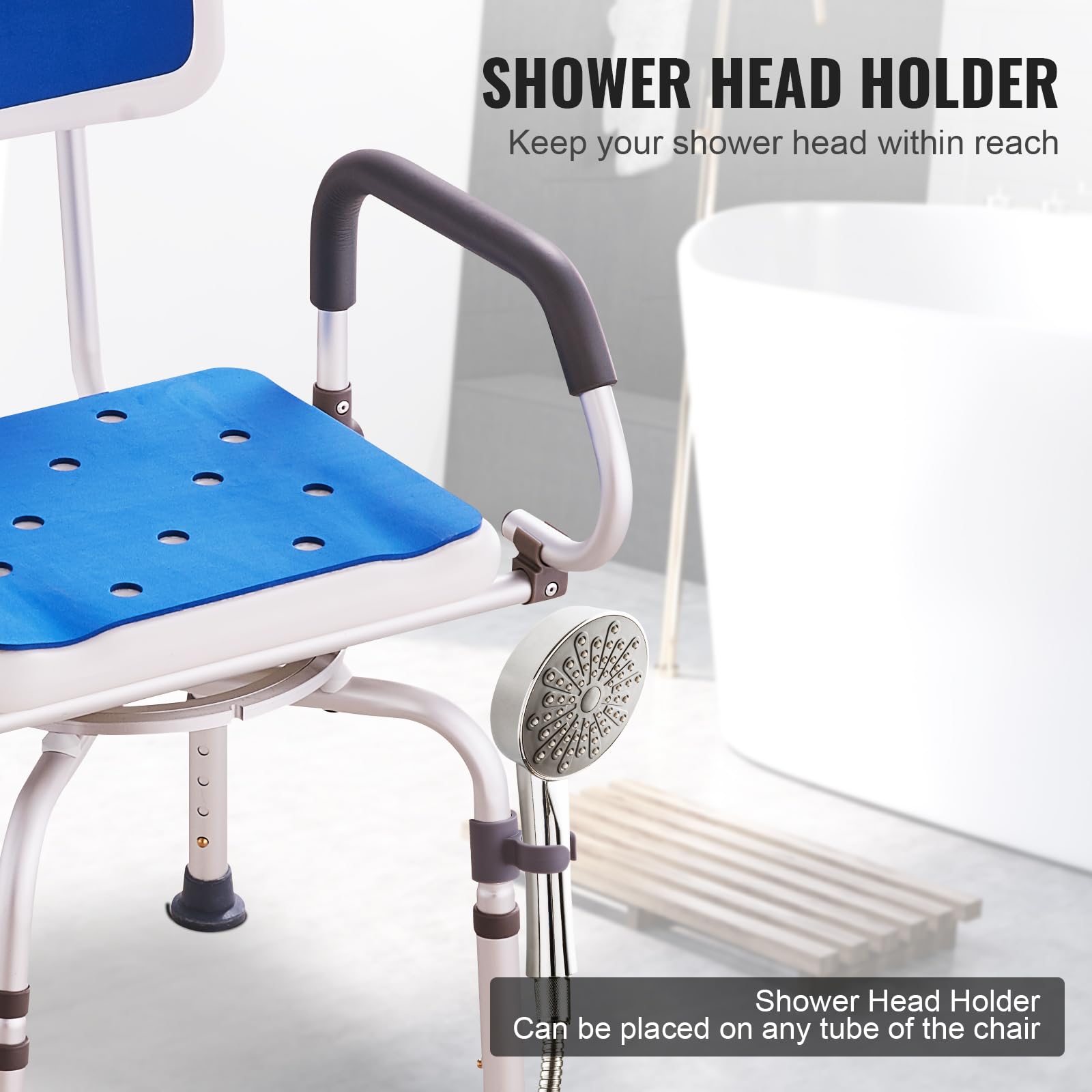 Foto 6 | Silla De Ducha Giratoria Vevor 360° Con Brazos Giratorios - Venta Internacional.