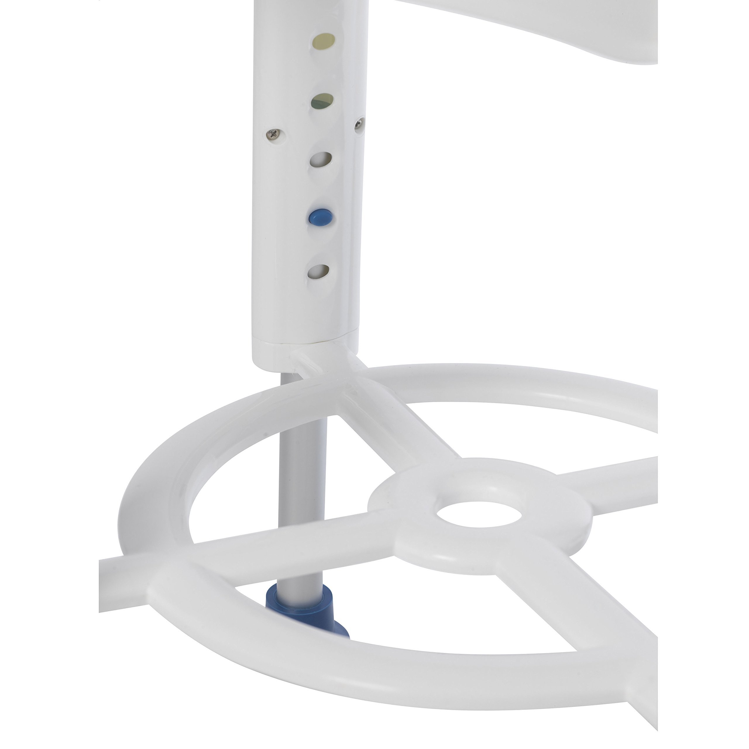 Foto 4 pulgar | Taburete De Baño Drive Medical Con Asiento Giratorio Acolchado Blanco/azul - Venta Internacional.