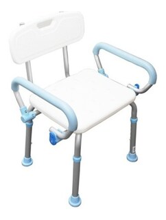 Foto 1 | Silla Ducha Plegable Descansa Brazos Abatibles Medimetrics