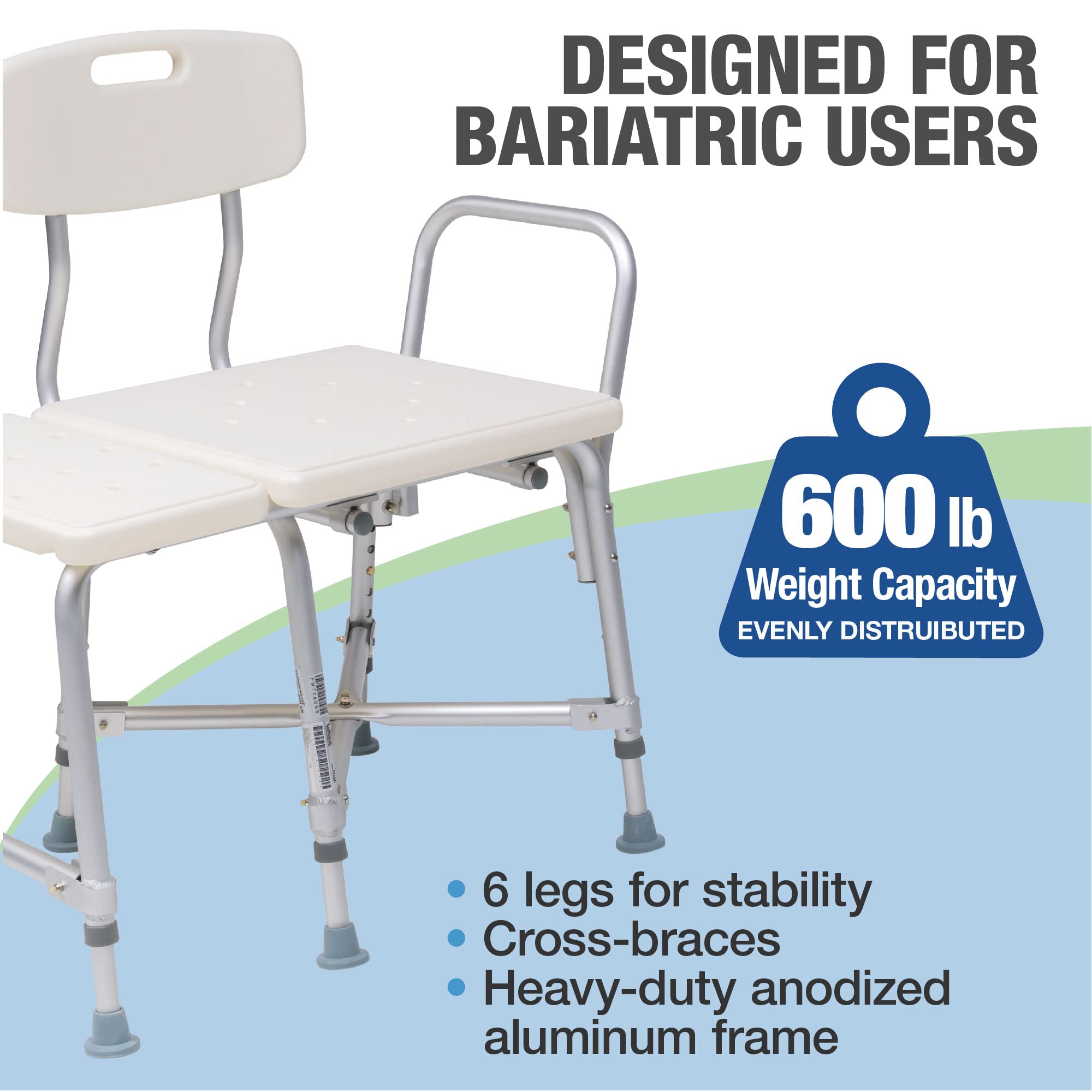 Foto 2 | Silla Bariátrica Transfer Bench Lumex Para Bañera, Bañera Y Ducha - Venta Internacional.