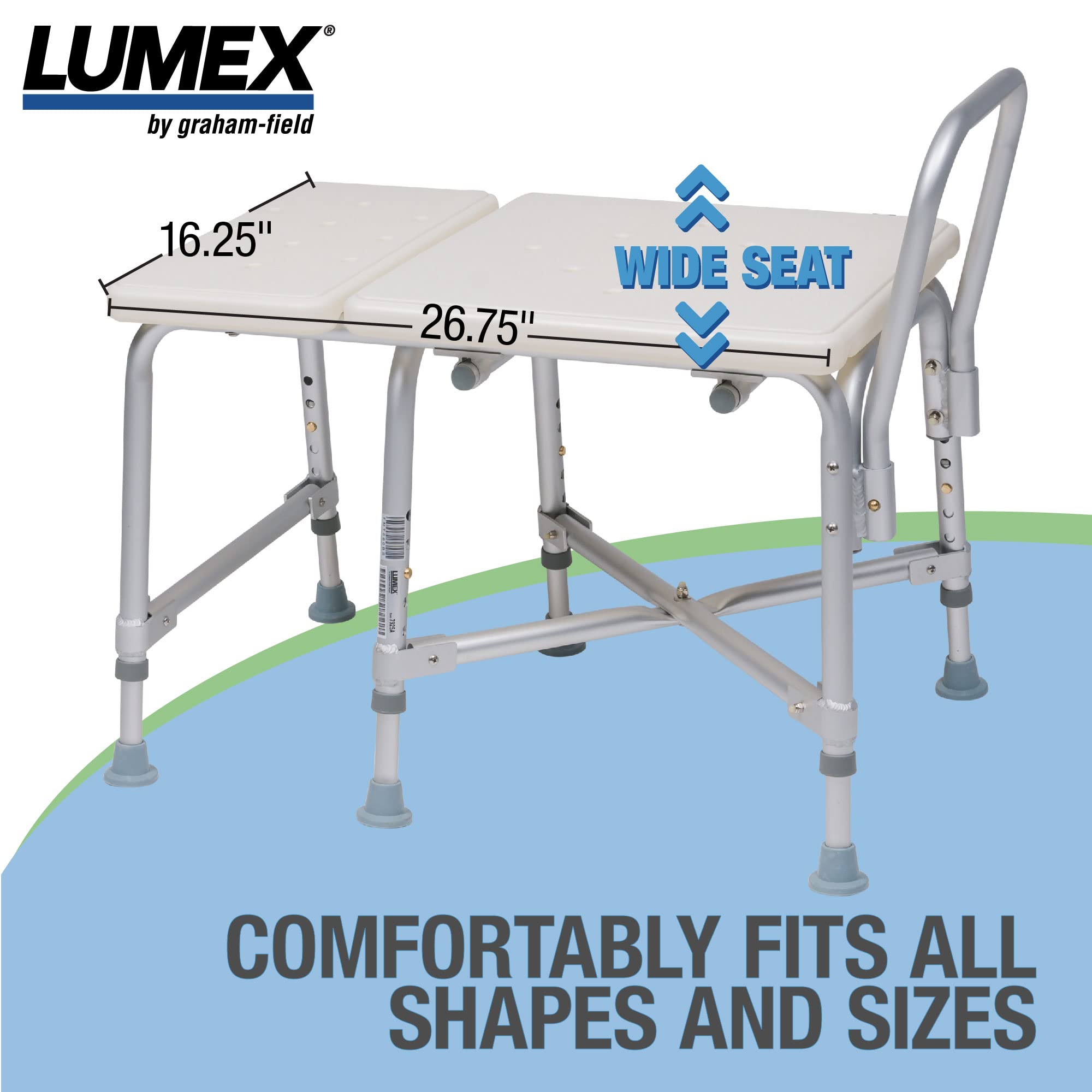 Foto 4 pulgar | Silla Bariátrica Transfer Bench Lumex Para Bañera, Bañera Y Ducha - Venta Internacional.