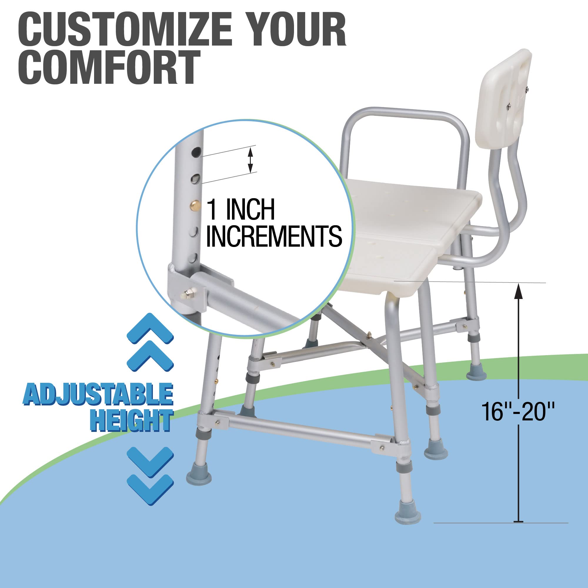 Foto 4 | Silla Bariátrica Transfer Bench Lumex Para Bañera, Bañera Y Ducha - Venta Internacional.
