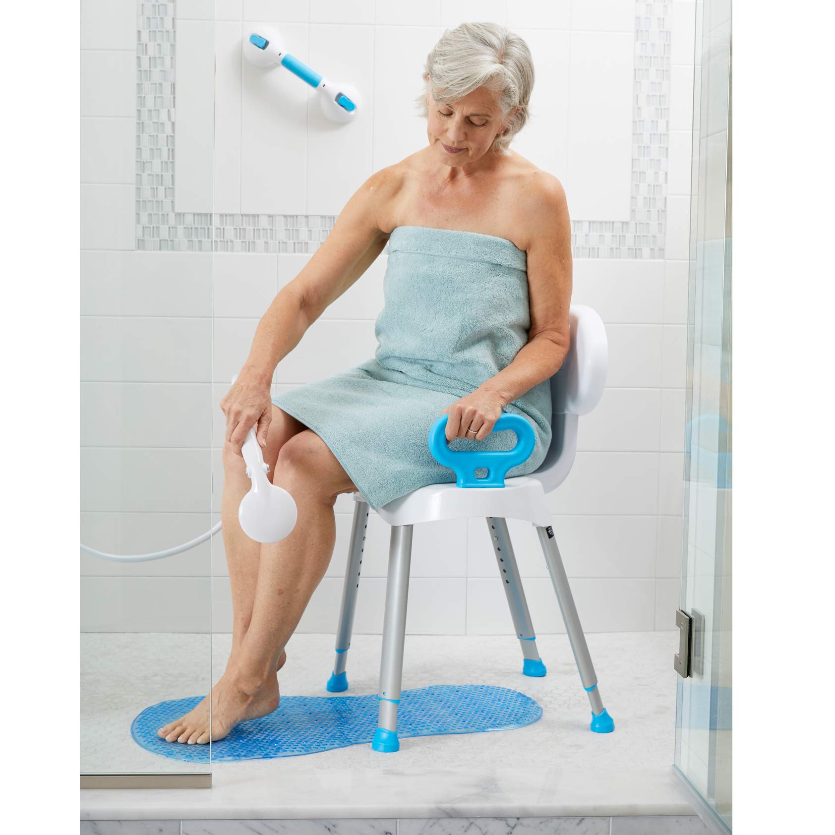 Foto 4 pulgar | Silla De Ducha Carex E-z Con Asiento De Baño Y Ducha Con Asas - Venta Internacional.