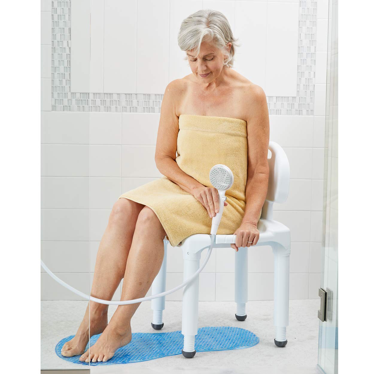Foto 4 pulgar | Asiento De Baño Y Silla De Ducha Carex Para Personas Mayores De Hasta 400 Libras - Venta Internacional.