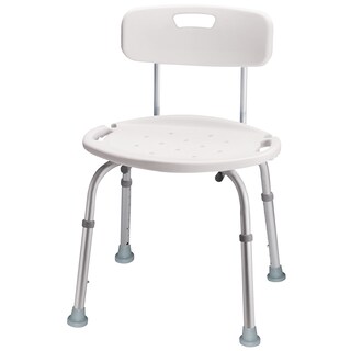 Foto 1 | Silla De Baño Y Silla De Ducha Con Respaldo Carex, 300 Libras, Blanca - Venta Internacional.