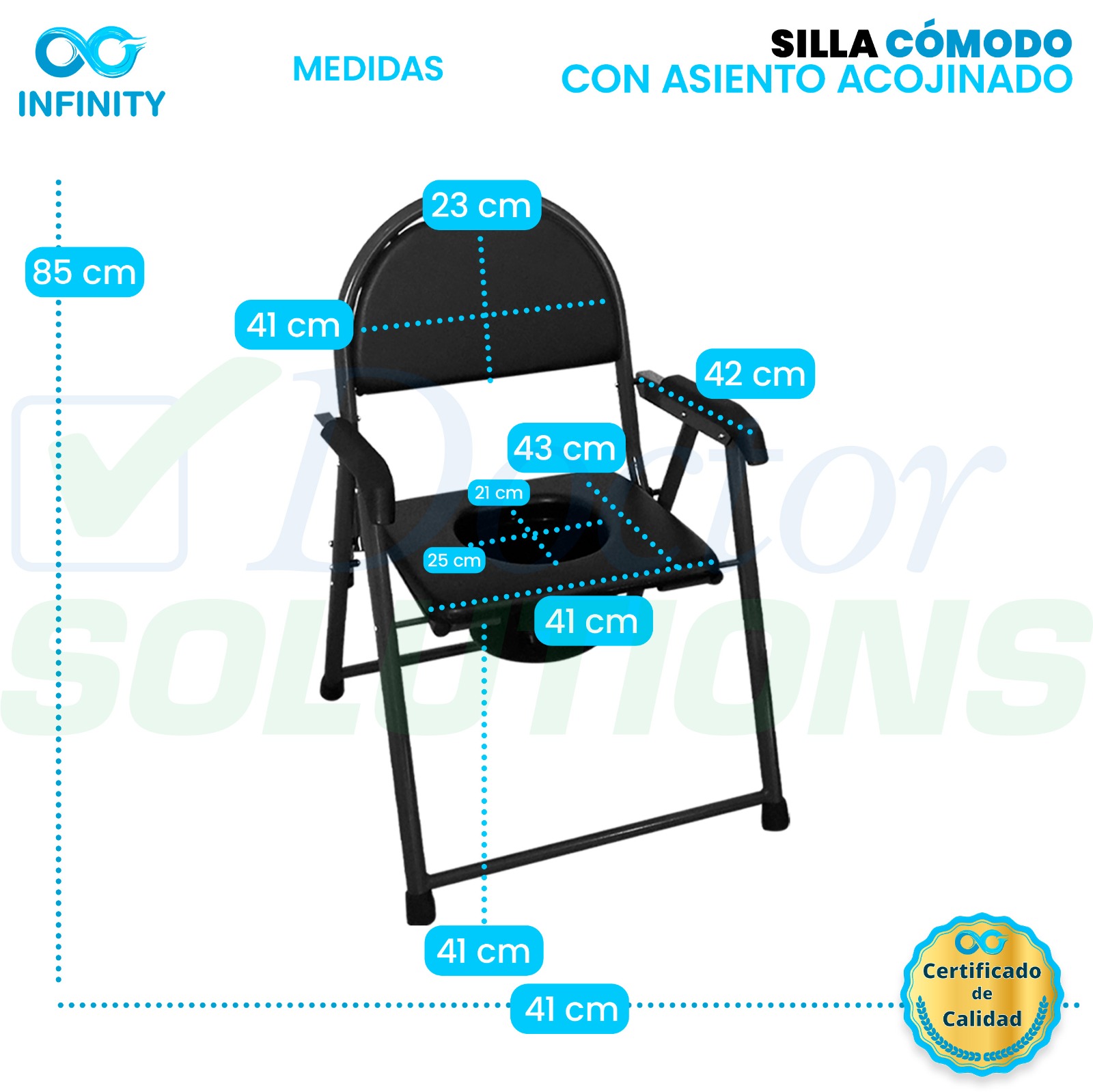 Foto 4 pulgar | Silla Comodo Con Asiento Acojinado