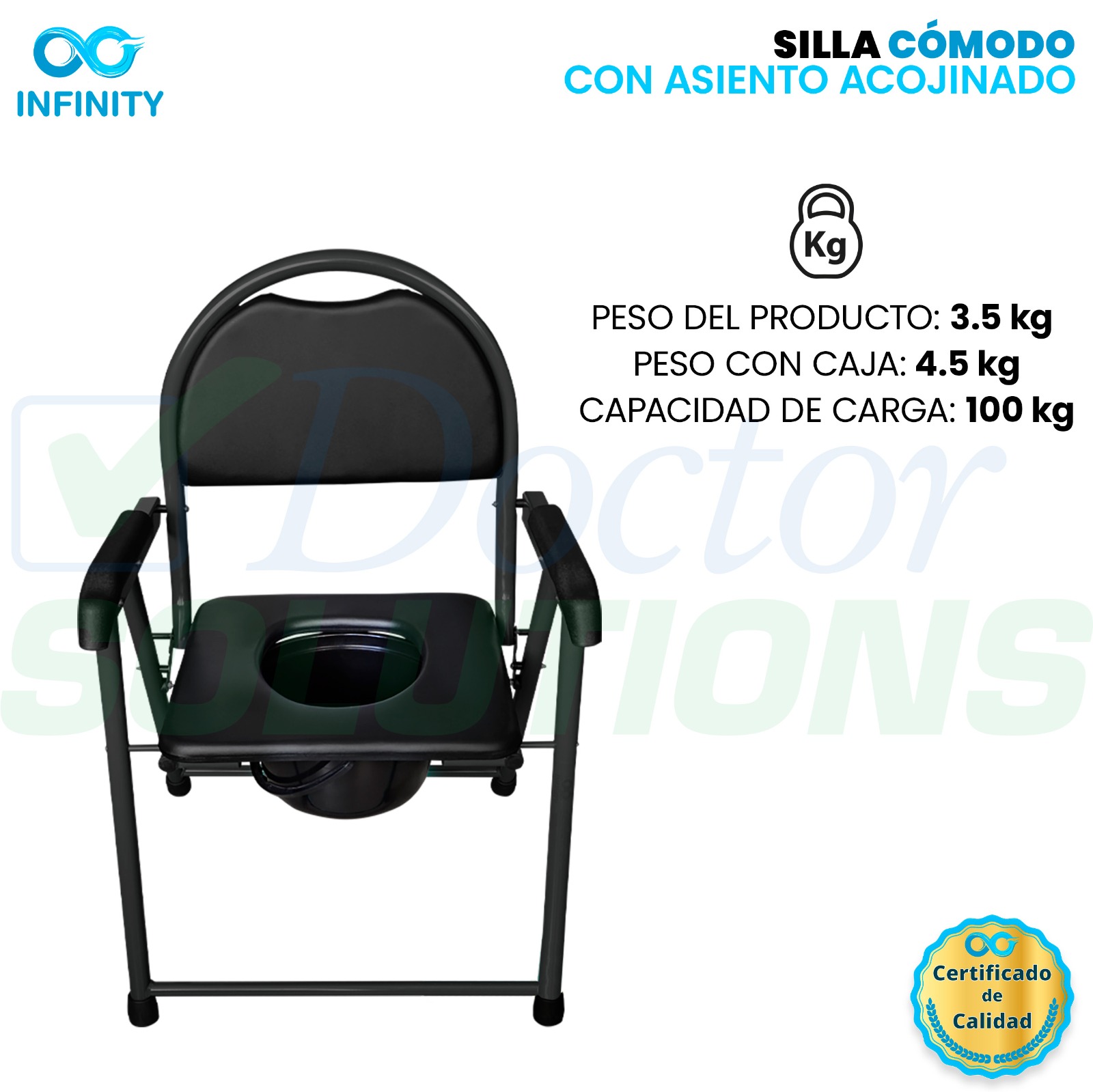 Foto 7 pulgar | Silla Comodo Con Asiento Acojinado