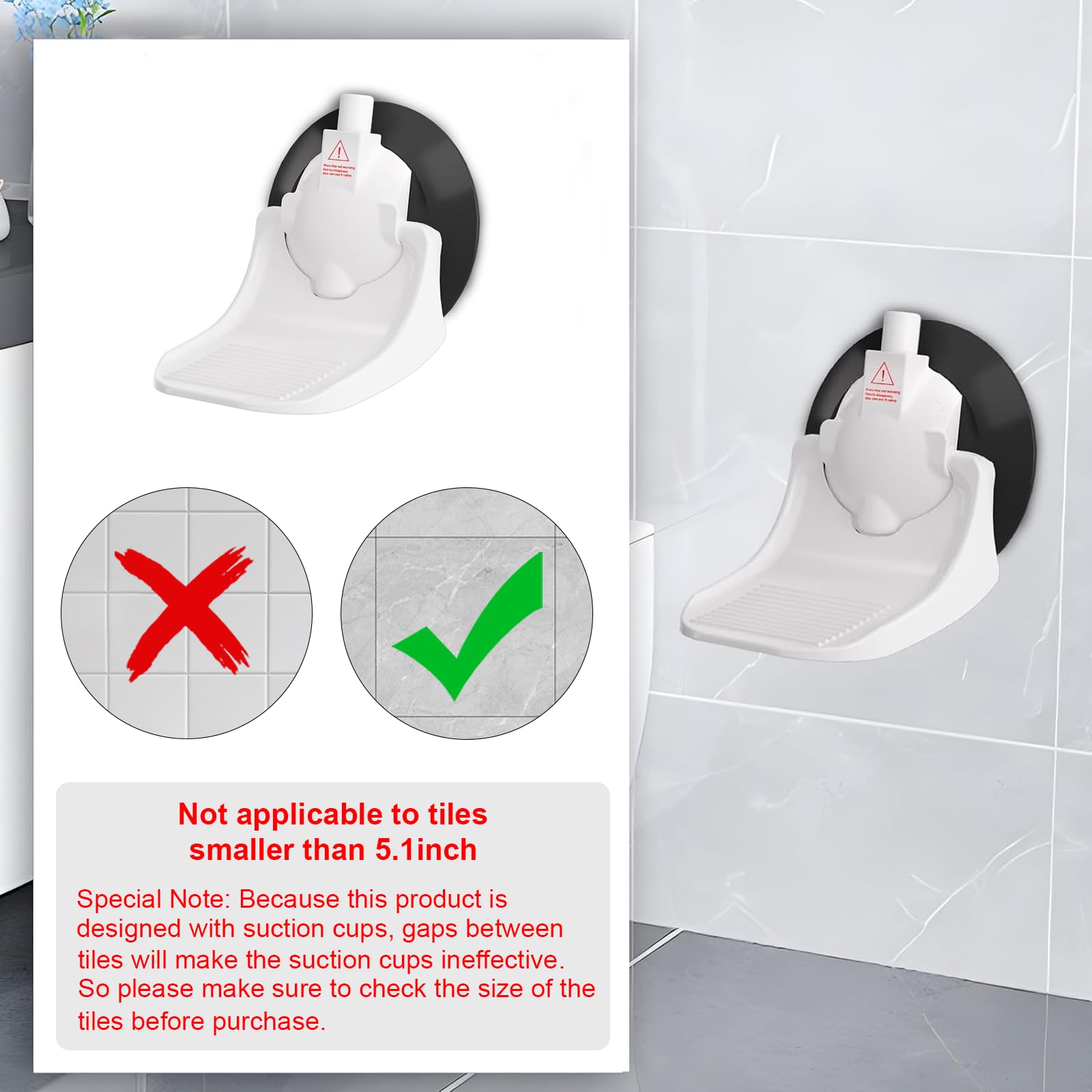 Foto 4 pulgar | Reposapiés De Ducha Clio Para Afeitarse Las Piernas, Color Blanco - Venta Internacional.