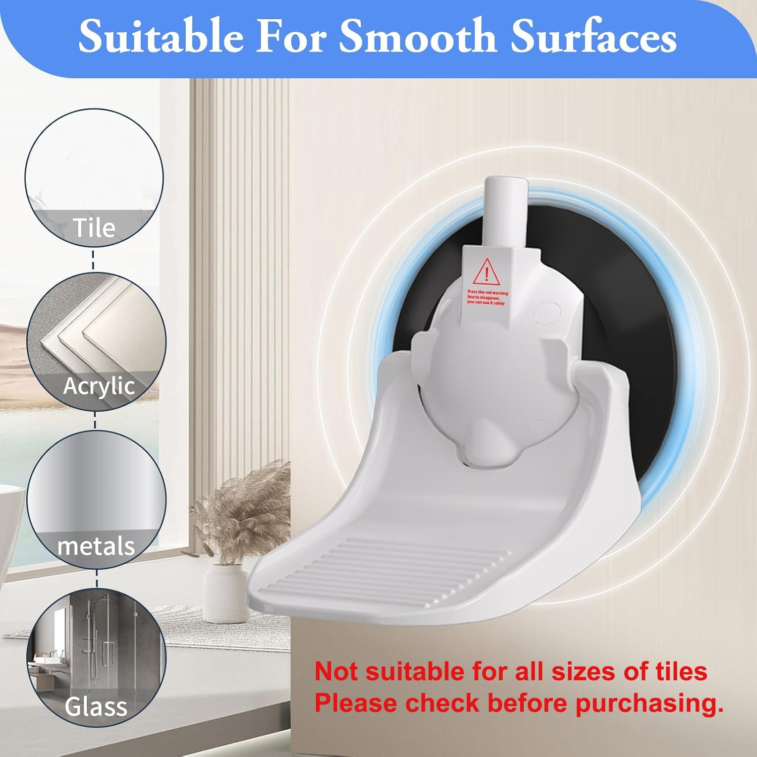 Foto 5 pulgar | Reposapiés De Ducha Clio Para Afeitarse Las Piernas, Color Blanco - Venta Internacional.