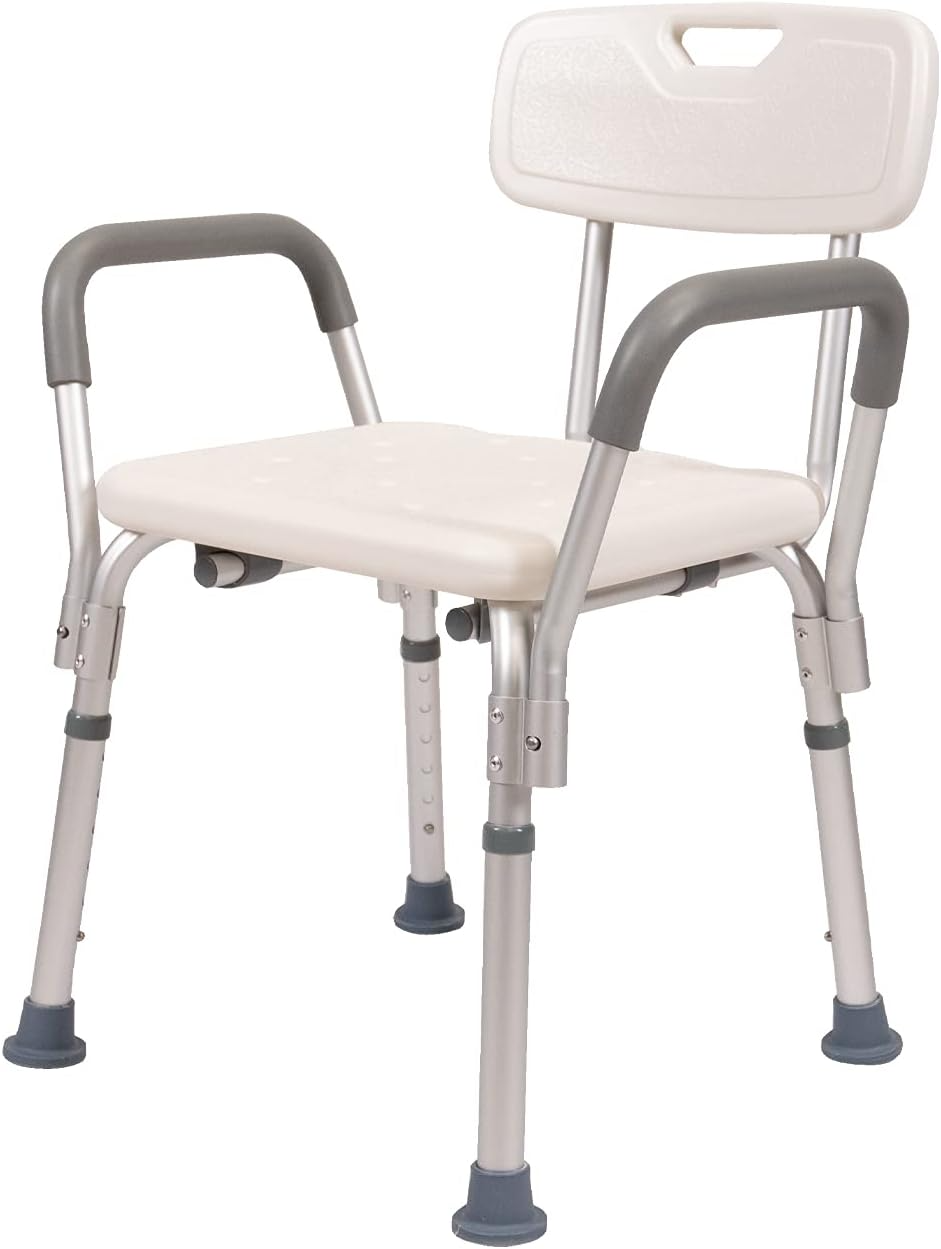 Foto 2 pulgar | Silla Para Ducha Y Tina Con Brazos Y Respaldo (soporta Hasta 100 Kg De Peso)