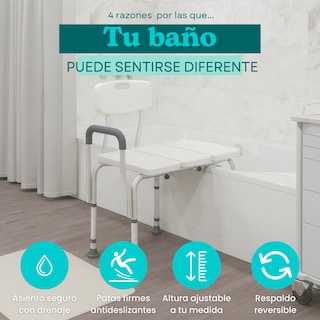 Foto 3 | Silla de Transferencia con Extensión Super Confort Blanca