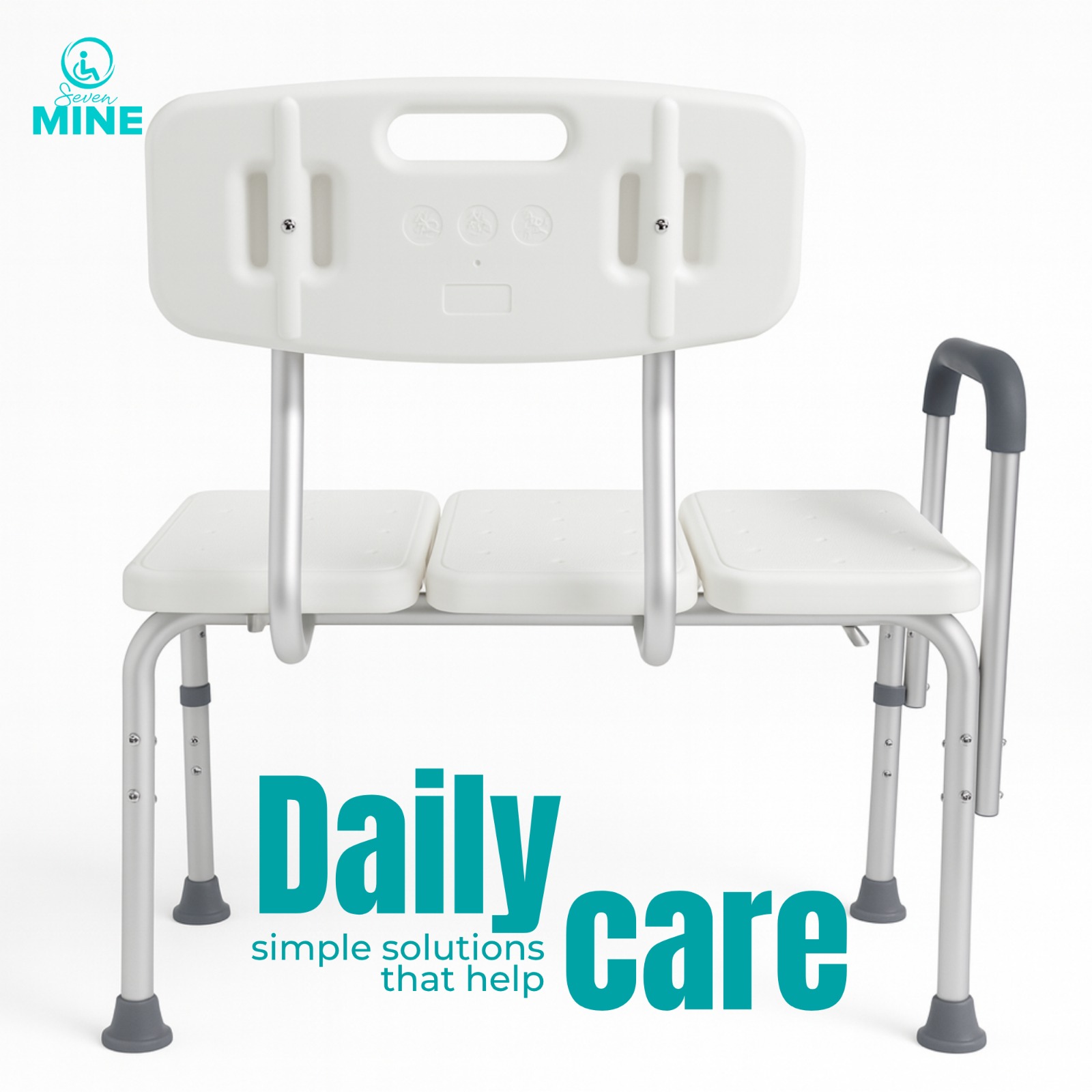 Foto 7 pulgar | Silla de Transferencia con Extensión Super Confort Blanca