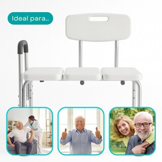 Foto 8 | Silla de Transferencia con Extensión Super Confort Blanca