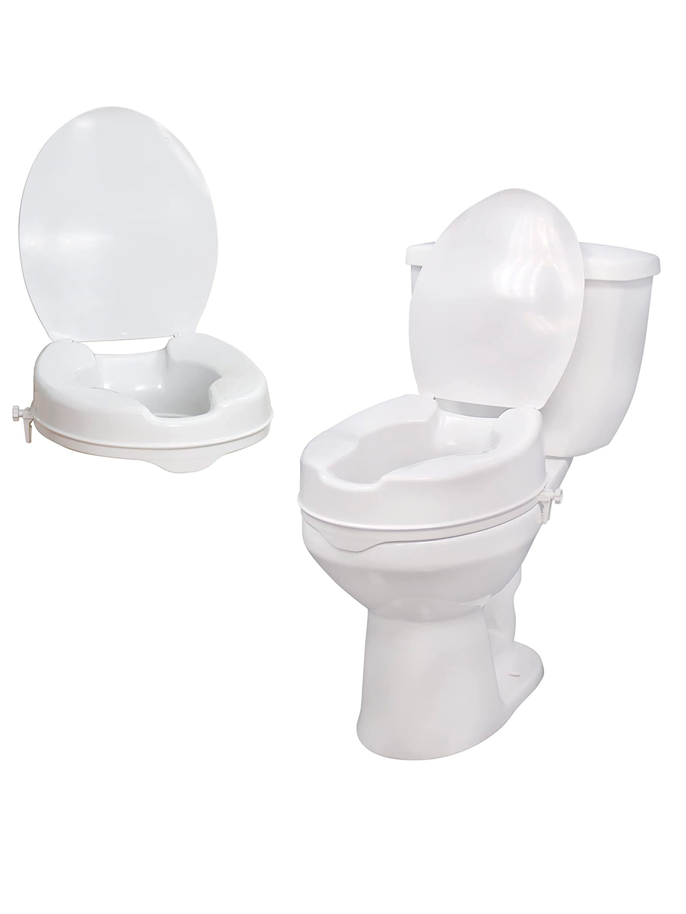 Foto 2 pulgar | Aumento Asiento para Baño con Tapa SC Super Confort SC-674 color Blanco Elevación 5 CM Silla para Adulto Mayor