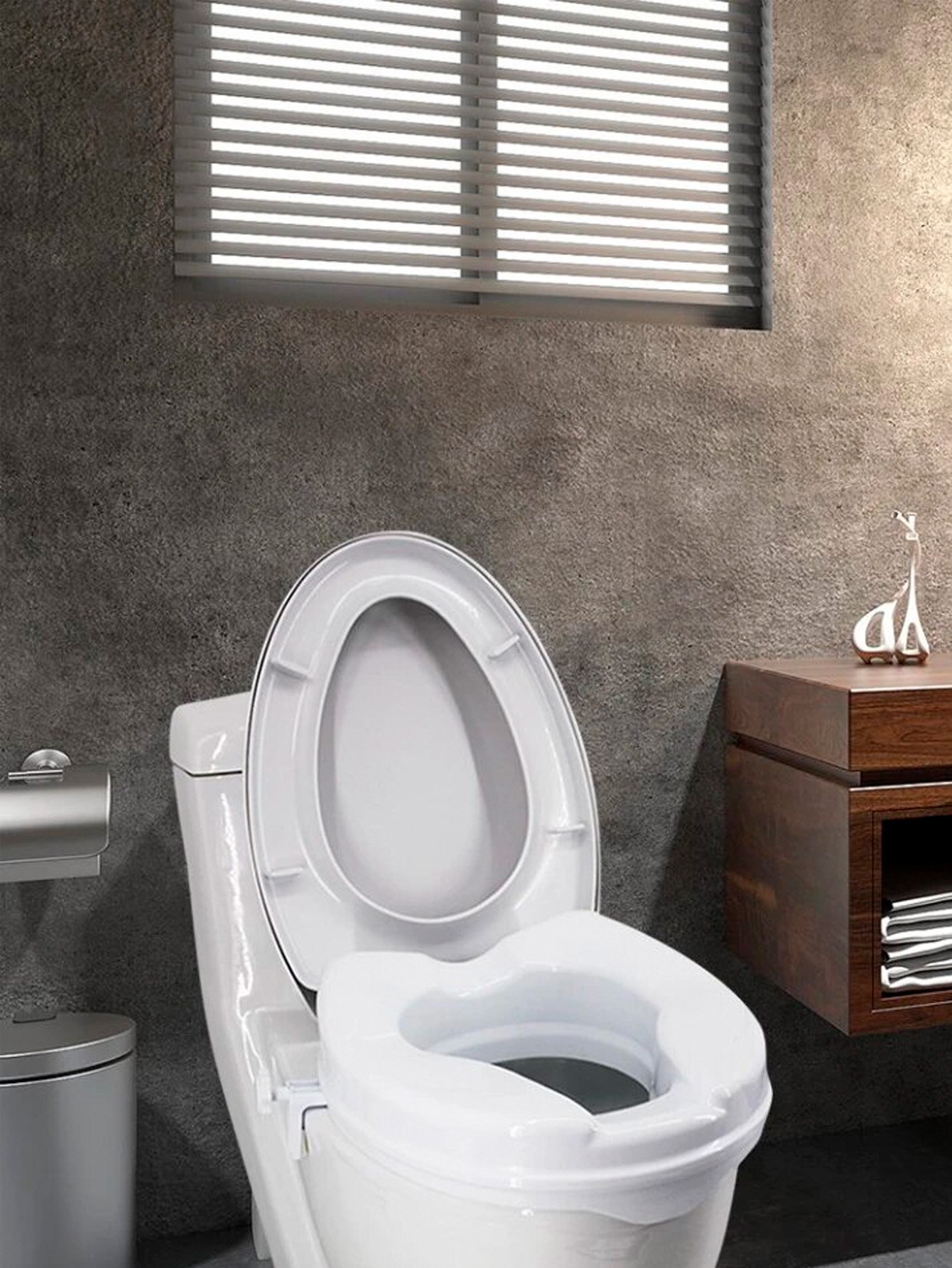 Foto 6 | Aumento Asiento para Baño con Tapa SC Super Confort SC-674 color Blanco Elevación 5 CM Silla para Adulto Mayor