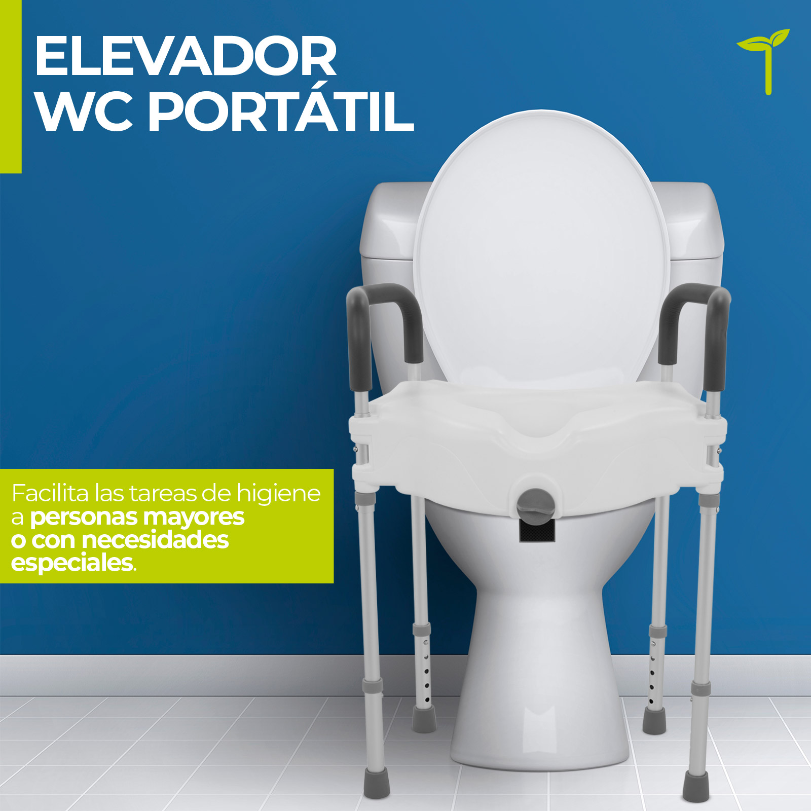 Foto 3 | Elevador Para Inodoro Gris Con Pasamanos Desmontables, Seguro Frontal Y Diseño Ergonómico