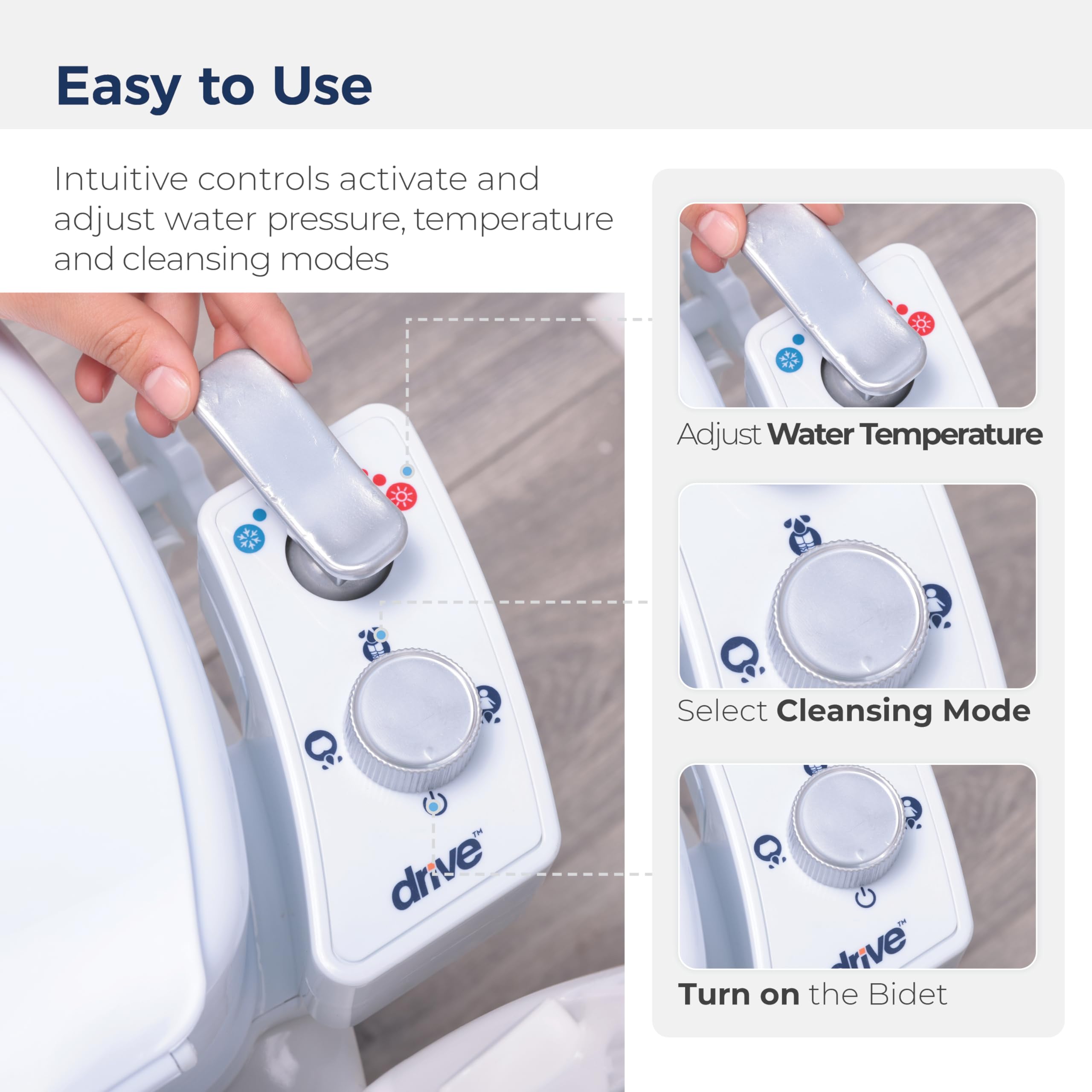Foto 5 | Asiento De Inodoro Riser Drive Medical Preserve Tech Con Bidé - Venta Internacional.
