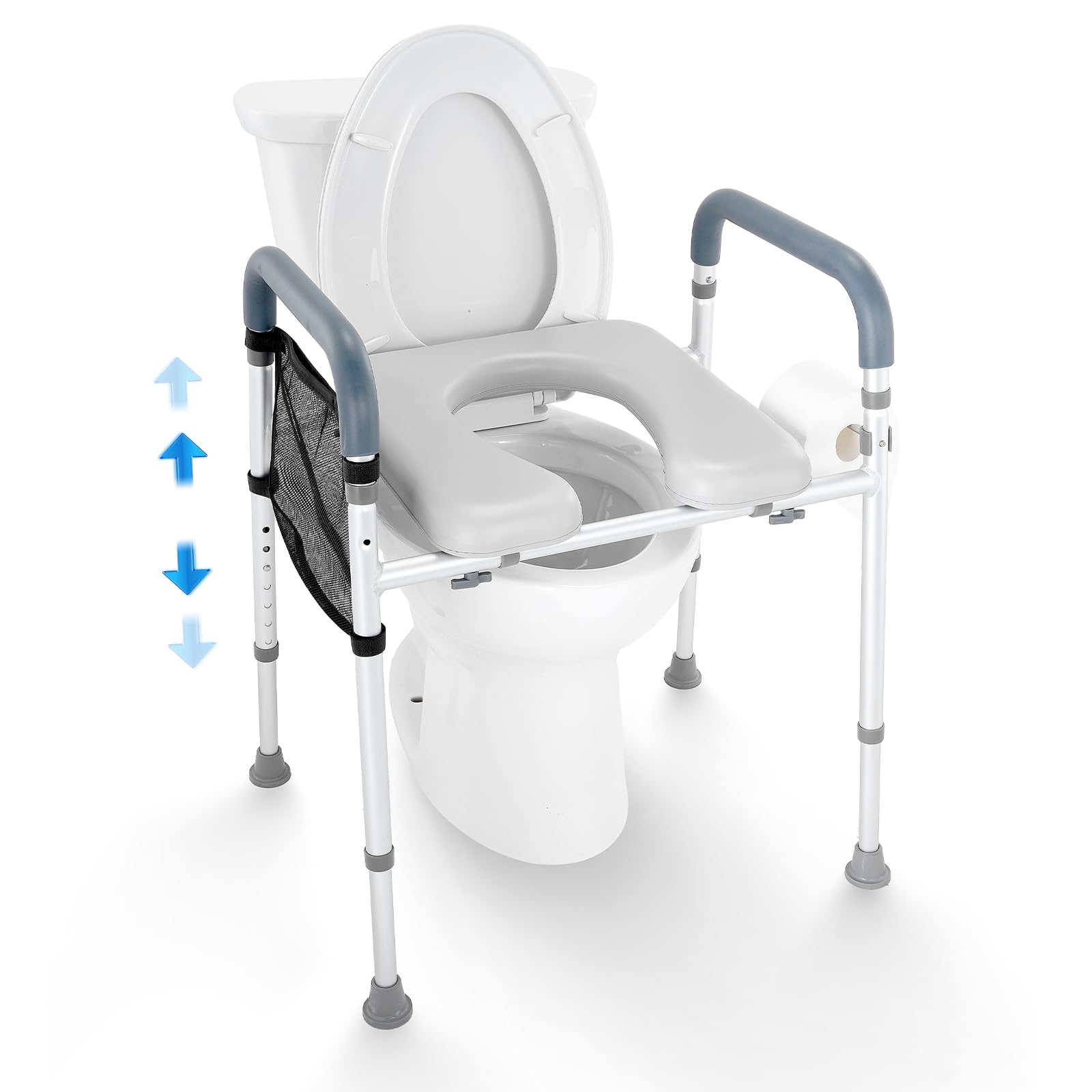 Foto 2 pulgar | Asiento De Inodoro Elevado Vevor, 7 Posiciones, Altura 19,3 — 25,2 160 Kg - Venta Internacional.