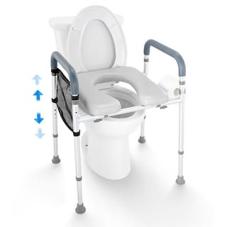 Foto 1 | Asiento De Inodoro Elevado Vevor, 7 Posiciones, Altura 19,3 — 25,2 160 Kg - Venta Internacional.
