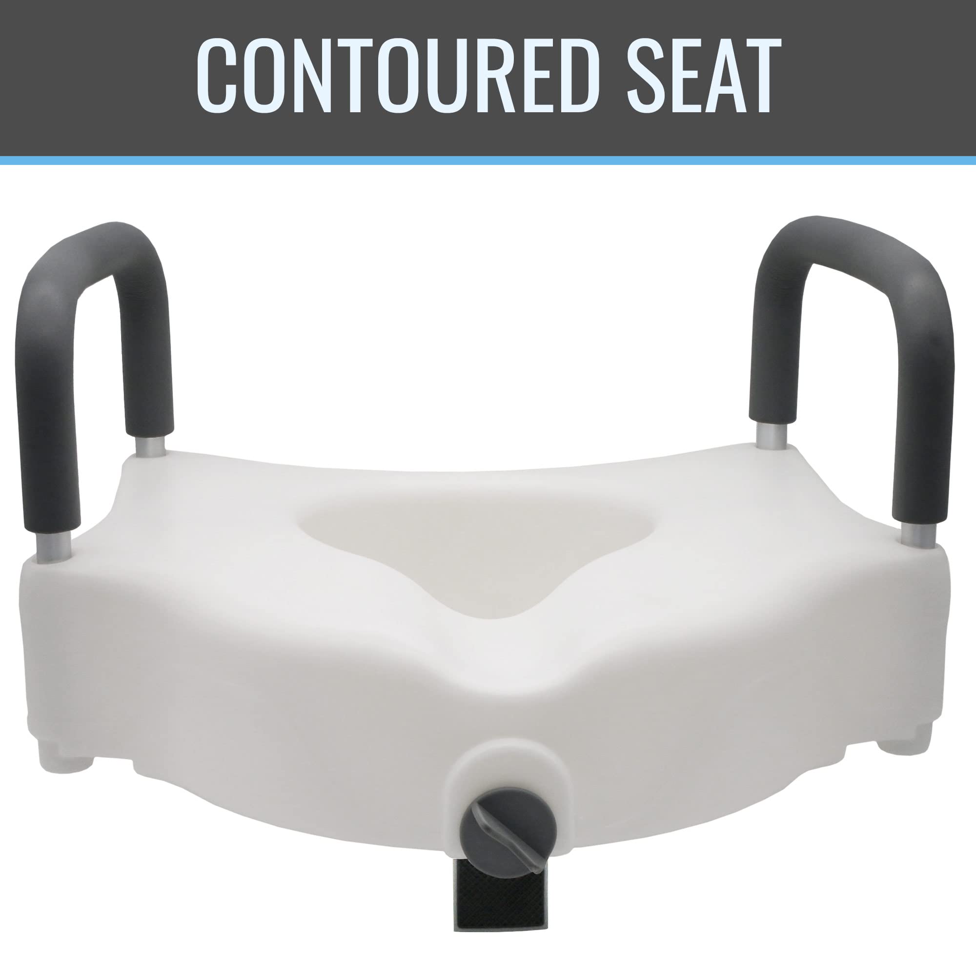 Foto 3 pulgar | Elevador De Asiento De Inodoro Dmi Hi-riser Con Cierre Con Reposabrazos De 5 Pulgadas, Blanco - Venta Internacional.