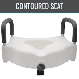 Foto 2 | Elevador De Asiento De Inodoro Dmi Hi-riser Con Cierre Con Reposabrazos De 5 Pulgadas, Blanco - Venta Internacional.