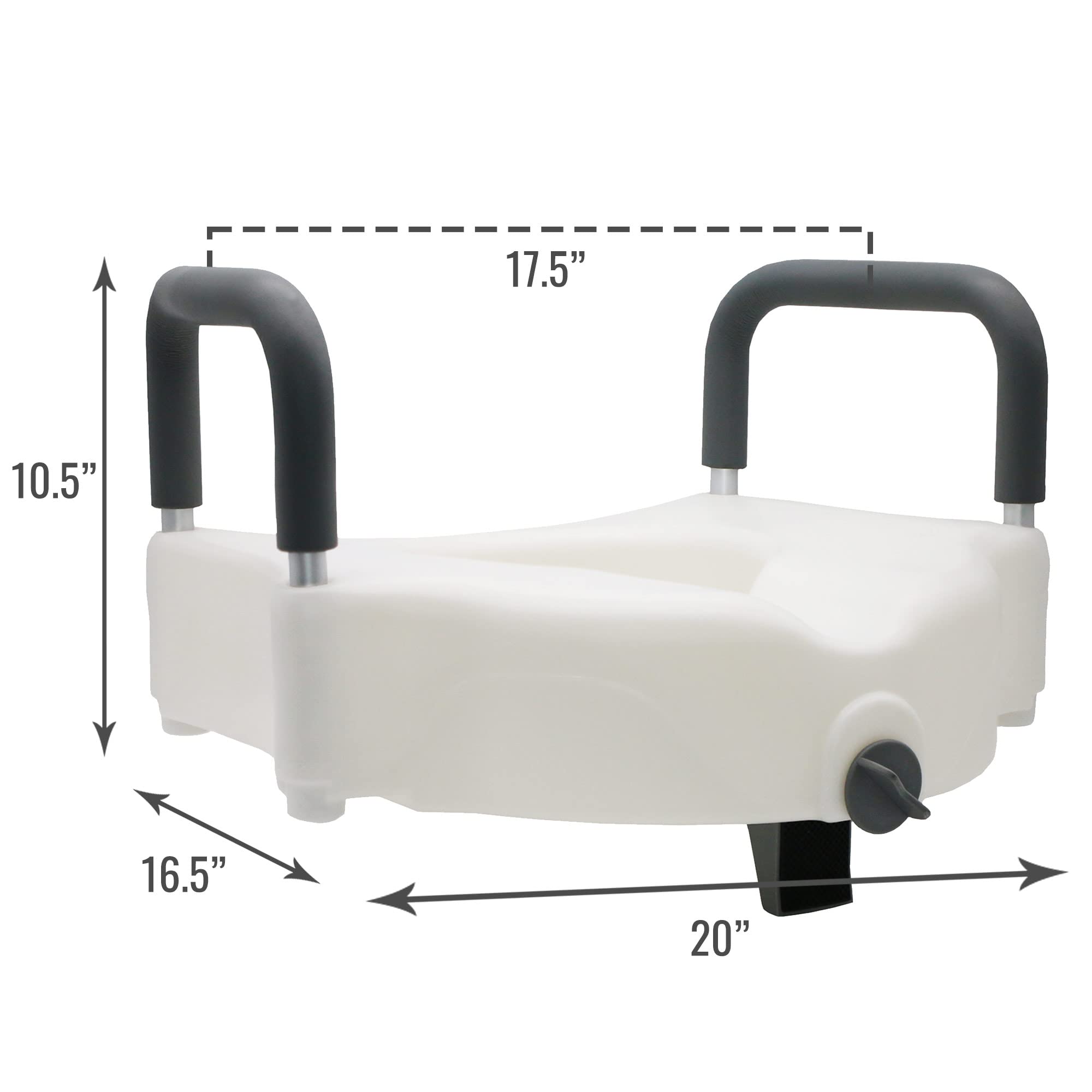 Foto 5 pulgar | Elevador De Asiento De Inodoro Dmi Hi-riser Con Cierre Con Reposabrazos De 5 Pulgadas, Blanco - Venta Internacional.