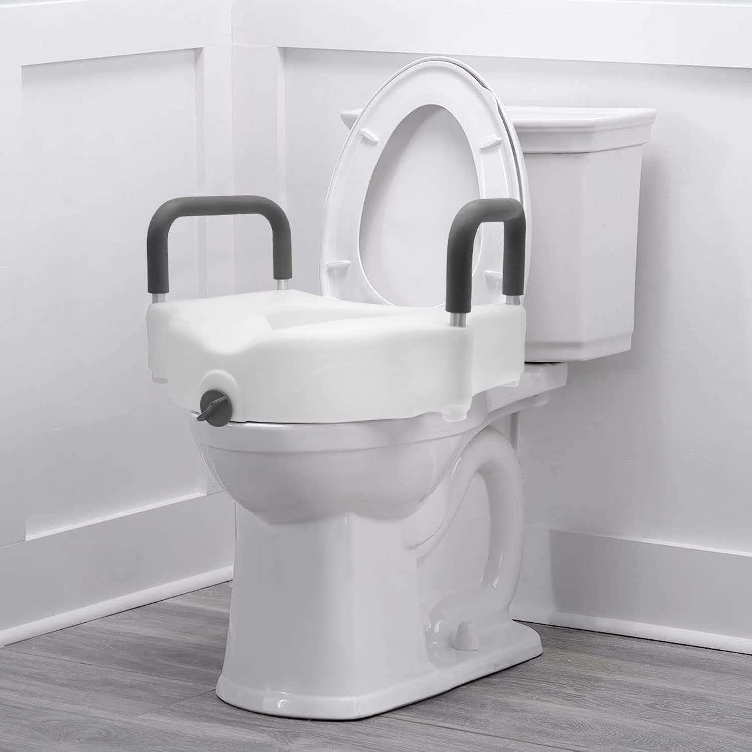 Foto 7 pulgar | Elevador De Asiento De Inodoro Dmi Hi-riser Con Cierre Con Reposabrazos De 5 Pulgadas, Blanco - Venta Internacional.