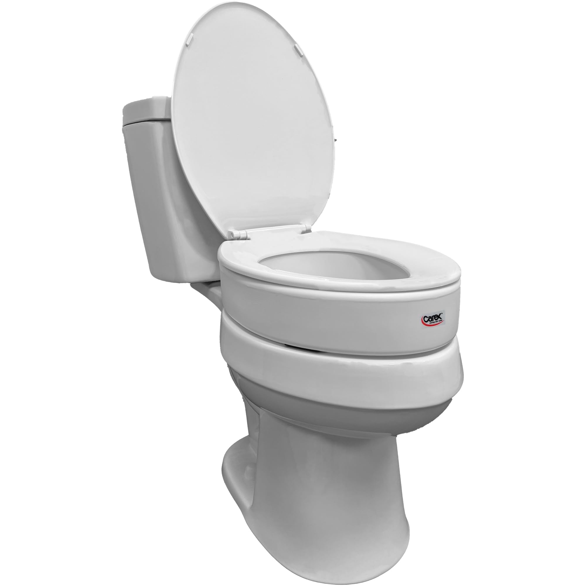 Foto 2 pulgar | Elevador De Asiento De Inodoro Carex Alargado, Elevado, 9 Cm, 136 Kg De Capacidad - Venta Internacional.