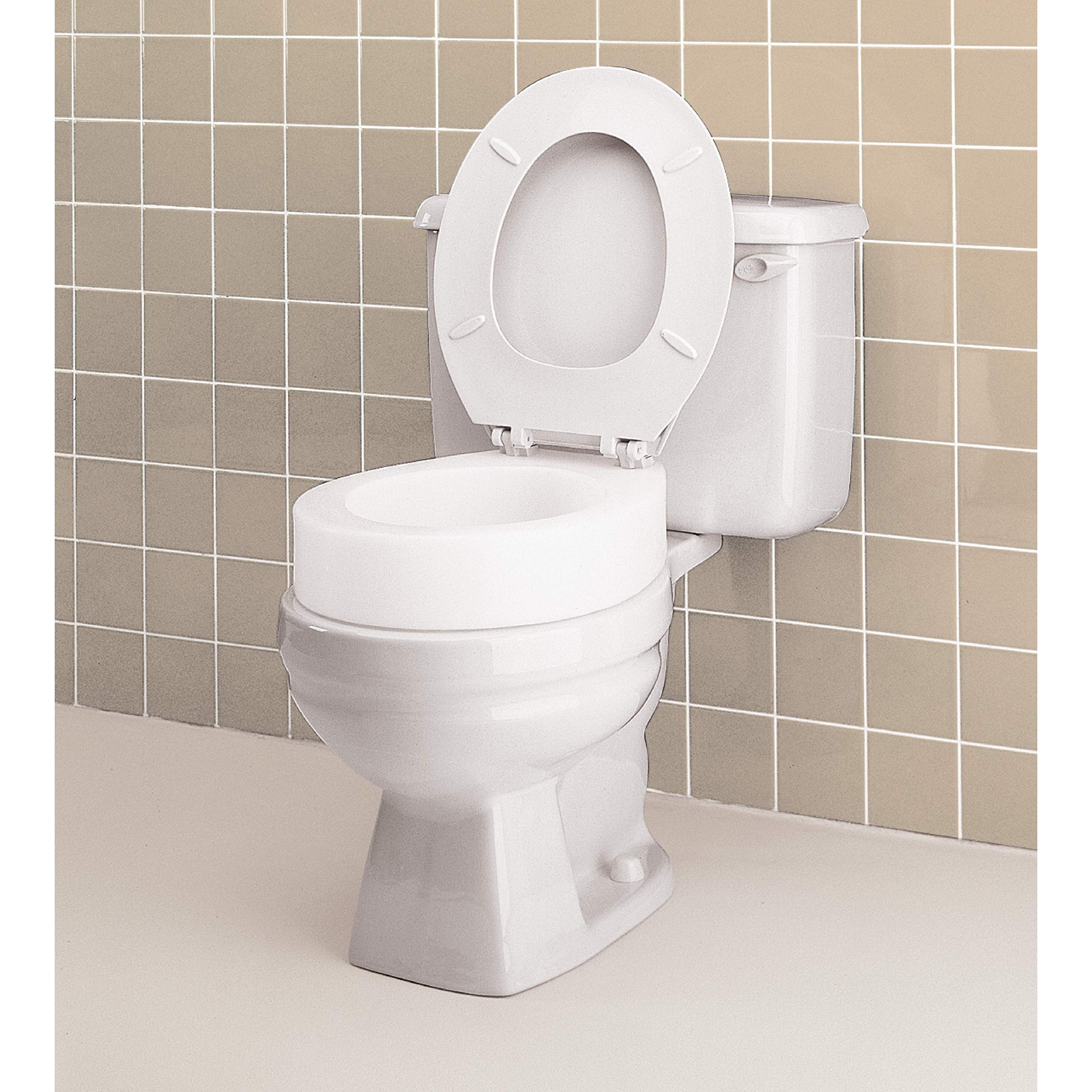 Foto 5 pulgar | Elevador De Asiento De Inodoro Carex Alargado, Elevado, 9 Cm, 136 Kg De Capacidad - Venta Internacional.