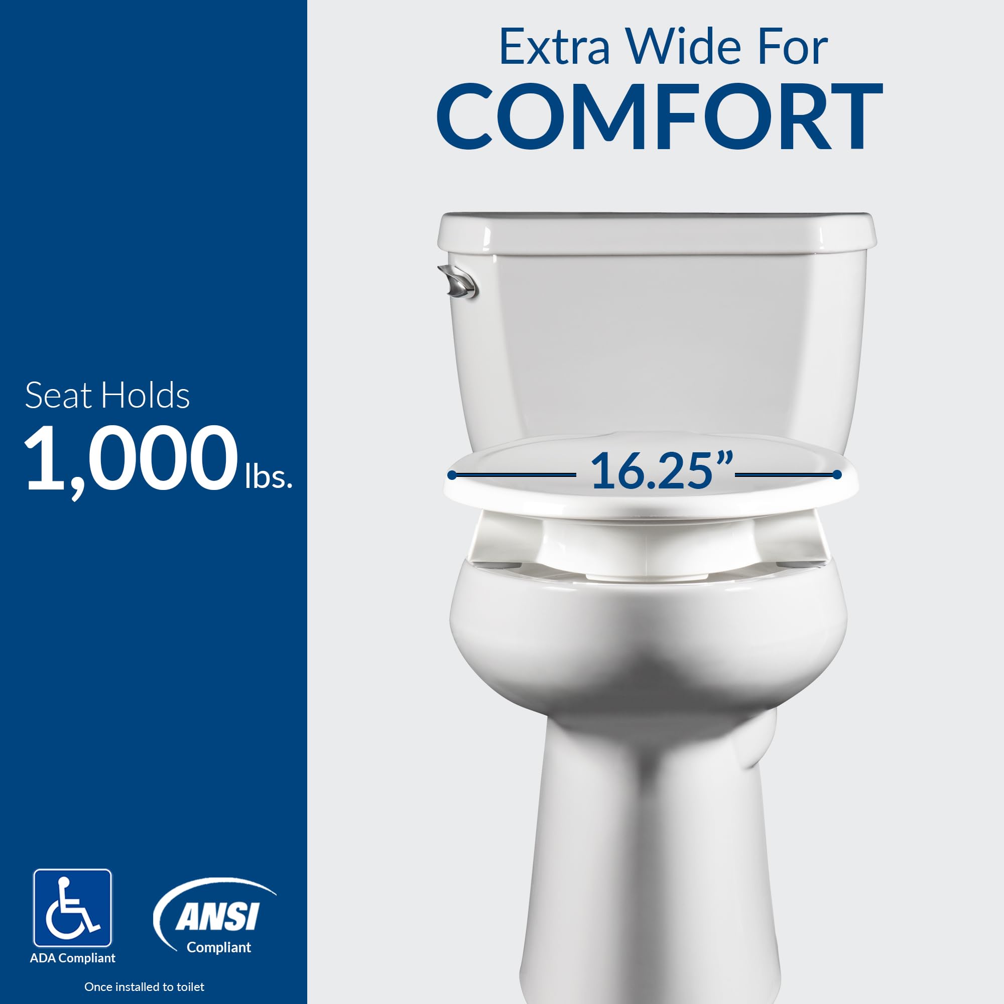 Foto 5 pulgar | Asiento De Inodoro Elevado Bemis Assurance 3 Para Personas Mayores  Color Blanco - Venta Internacional.