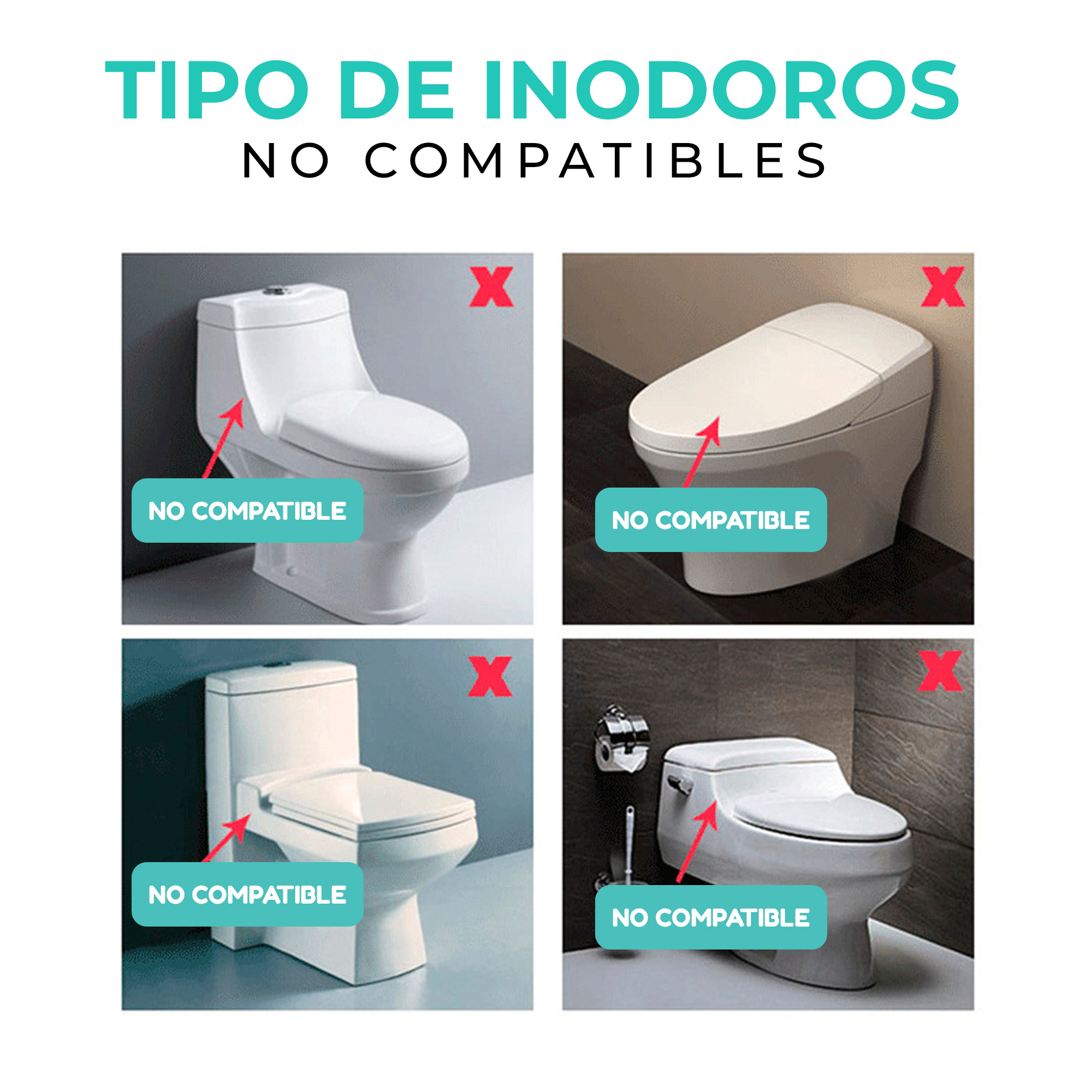 Foto 7 pulgar | Chasis Barras De Seguridad Para Wc Con Gomas (ajustable, Universal) | Barandal Pasamanos Para Inodoro Taza De Baño