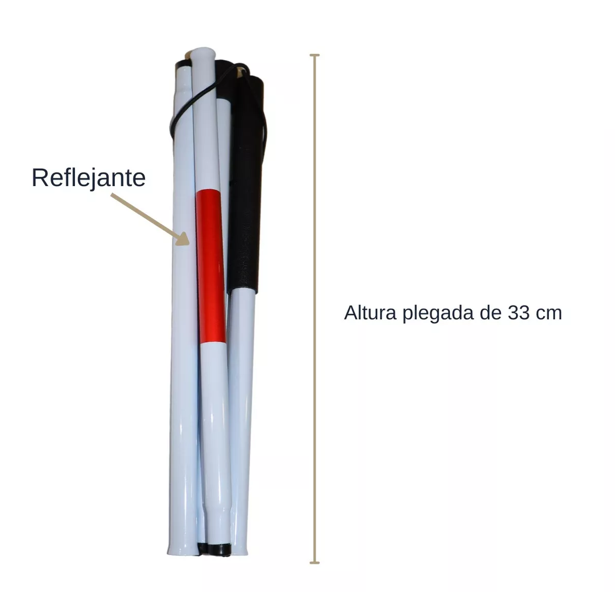 Foto 4 pulgar | Bastón Plegable Eo Safe Imports Esi10643 con Reflejante