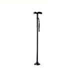 Bastón Plegable con Luz Led 4 Puntos de Apoyo Eo Safe Imports Esi-11132 Negro