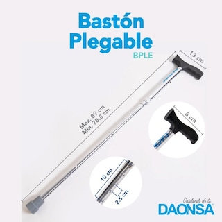 Foto 3 | Bastón Plegable Plata Daonsa