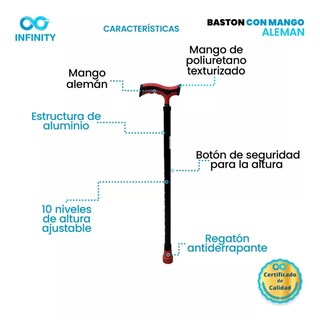 Foto 4 | Baston Infinity Mango Tipo Aleman